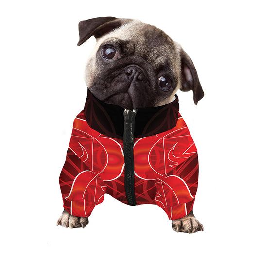 Muladhara Chakra Spiritual Print Dog Zip Up Jacket