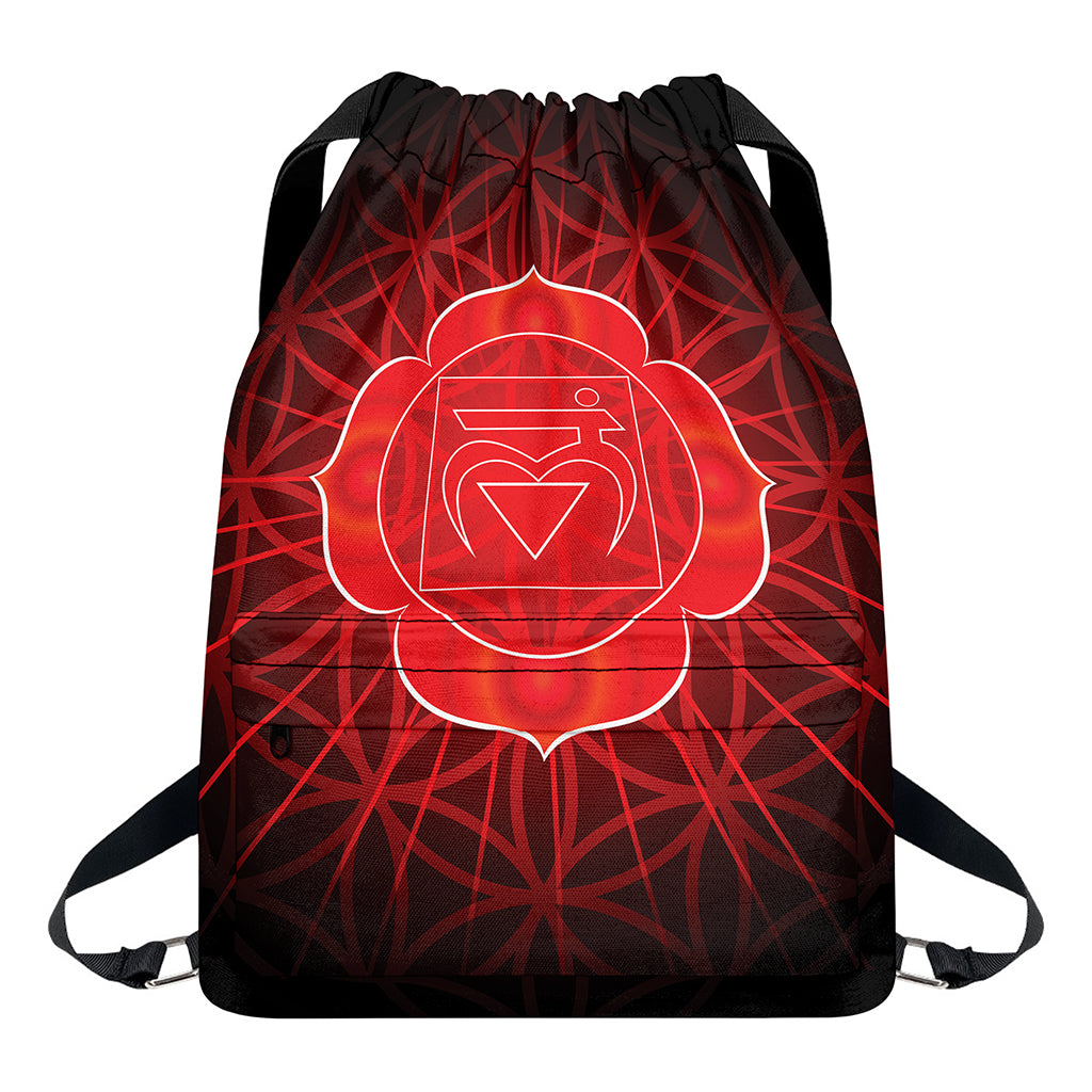 Muladhara Chakra Spiritual Print Drawstring Backpack
