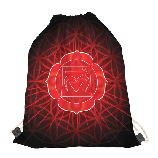 Muladhara Chakra Spiritual Print Drawstring Bag