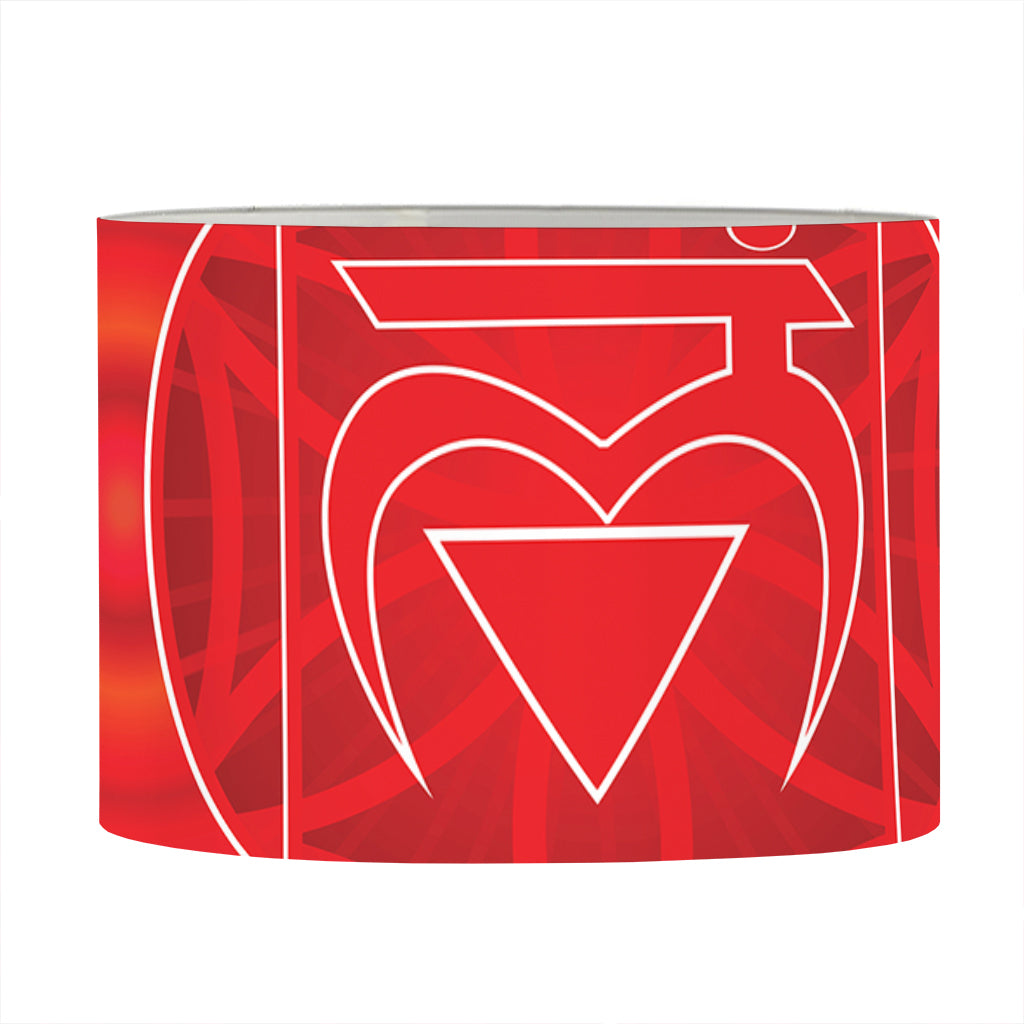 Muladhara Chakra Spiritual Print Drum Lamp Shade