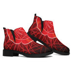 Muladhara Chakra Spiritual Print Flat Ankle Boots