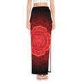 Muladhara Chakra Spiritual Print High Slit Maxi Skirt