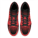 Muladhara Chakra Spiritual Print High Top Leather Sneakers