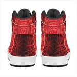 Muladhara Chakra Spiritual Print High Top Leather Sneakers