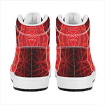 Muladhara Chakra Spiritual Print High Top Leather Sneakers