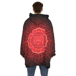 Muladhara Chakra Spiritual Print Hoodie Blanket