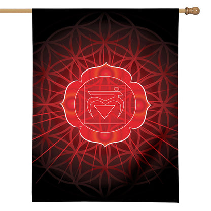 Muladhara Chakra Spiritual Print House Flag