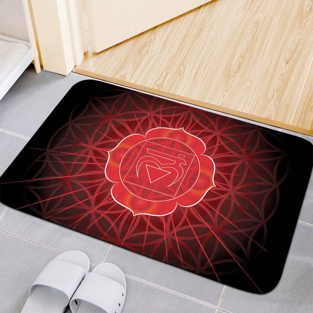 Muladhara Chakra Spiritual Print Indoor Door Mat