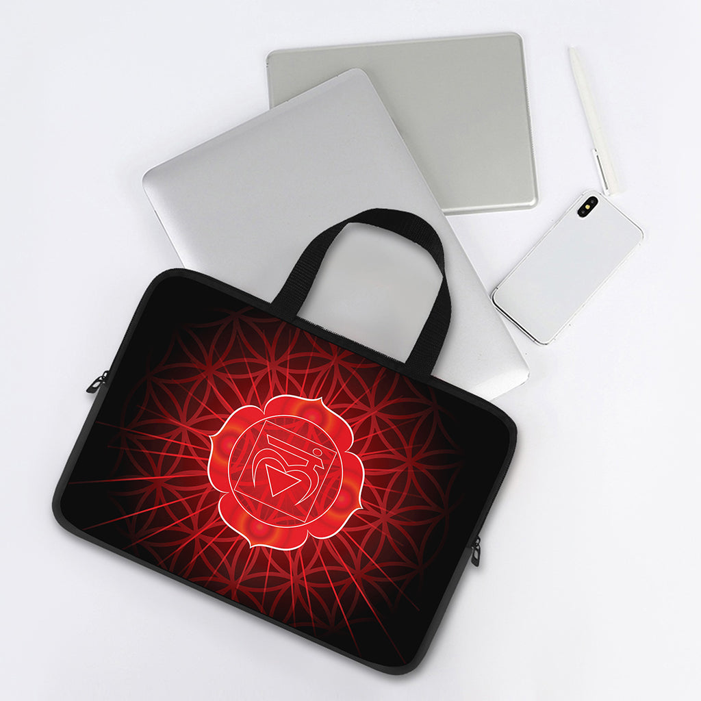 Muladhara Chakra Spiritual Print Laptop Sleeve With Handle