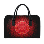 Muladhara Chakra Spiritual Print Leather Duffle Bag
