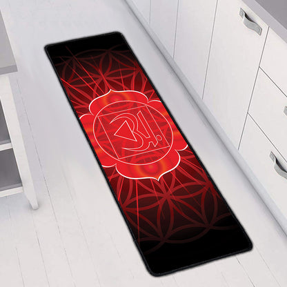 Muladhara Chakra Spiritual Print Long Kitchen Mat