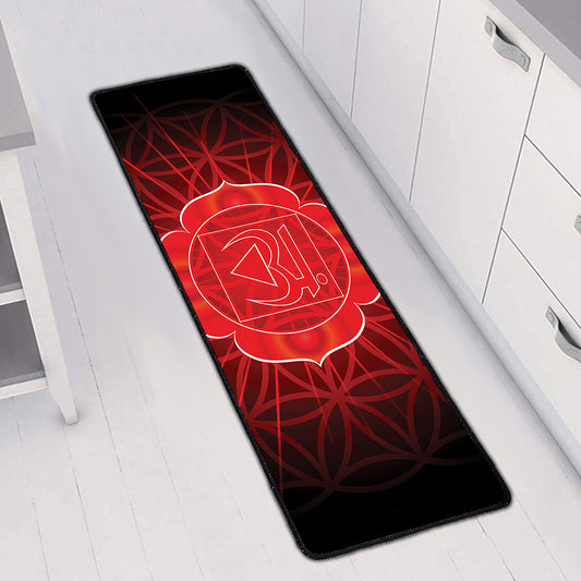 Muladhara Chakra Spiritual Print Long Kitchen Mat