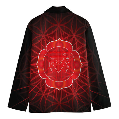 Muladhara Chakra Spiritual Print Men's Blazer