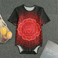Muladhara Chakra Spiritual Print Men's Bodysuit