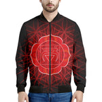 Muladhara Chakra Spiritual Print Men's Bomber Jacket