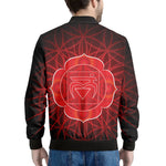 Muladhara Chakra Spiritual Print Men's Bomber Jacket