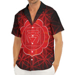 Muladhara Chakra Spiritual Print Men's Deep V-Neck Shirt