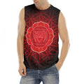Muladhara Chakra Spiritual Print Men's Fitness Tank Top