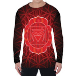 Muladhara Chakra Spiritual Print Men's Long Sleeve T-Shirt