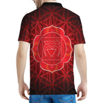 Muladhara Chakra Spiritual Print Men's Polo Shirt