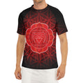 Muladhara Chakra Spiritual Print Men's Short Sleeve Rash Guard