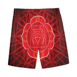 Muladhara Chakra Spiritual Print Men's Sports Shorts