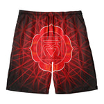 Muladhara Chakra Spiritual Print Men's Swim Trunks