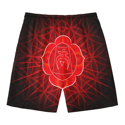 Muladhara Chakra Spiritual Print Men's Swim Trunks