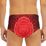 Muladhara Chakra Spiritual Print Men's Triangle Swim Briefs