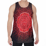 Muladhara Chakra Spiritual Print Men's Velvet Tank Top