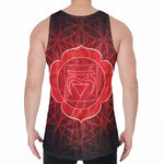 Muladhara Chakra Spiritual Print Men's Velvet Tank Top
