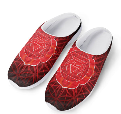 Muladhara Chakra Spiritual Print Mesh Casual Shoes