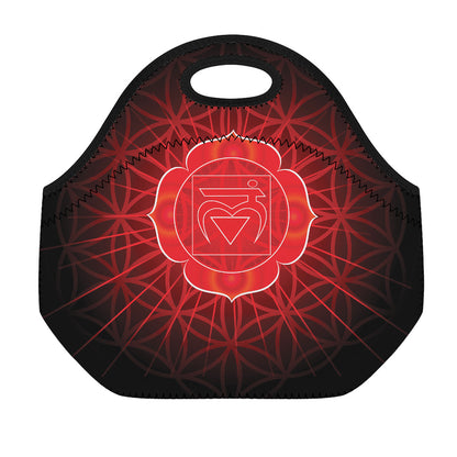 Muladhara Chakra Spiritual Print Neoprene Lunch Bag