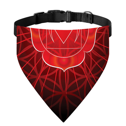 Muladhara Chakra Spiritual Print Over The Collar Dog Bandana