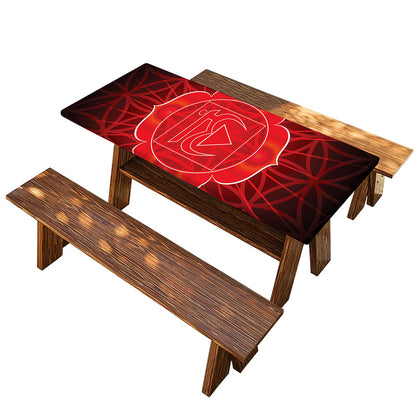 Muladhara Chakra Spiritual Print Picnic Table Cover