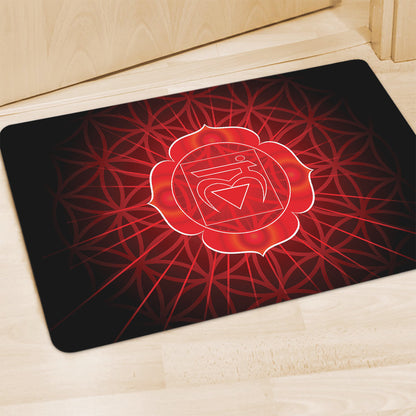 Muladhara Chakra Spiritual Print Polyester Doormat
