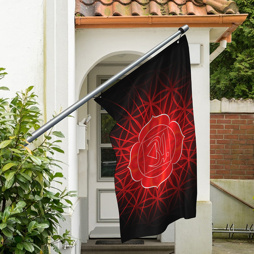 Muladhara Chakra Spiritual Print Polyester Flag
