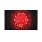 Muladhara Chakra Spiritual Print Polyester Flag