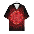Muladhara Chakra Spiritual Print Rayon Hawaiian Shirt