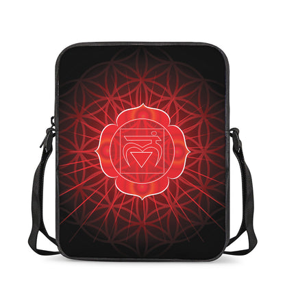 Muladhara Chakra Spiritual Print Rectangular Crossbody Bag