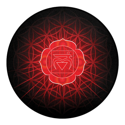 Muladhara Chakra Spiritual Print Round Blanket