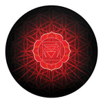 Muladhara Chakra Spiritual Print Round Blanket
