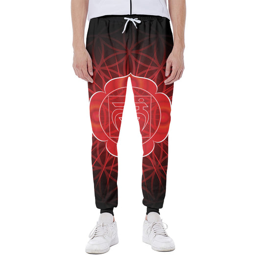Muladhara Chakra Spiritual Print Scuba Joggers
