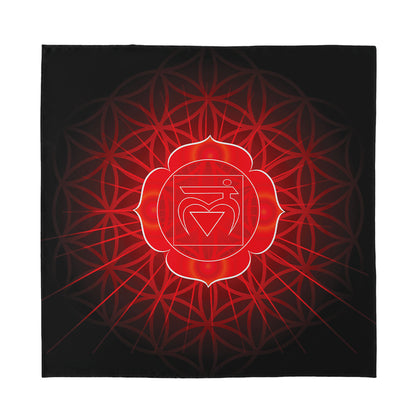 Muladhara Chakra Spiritual Print Silk Bandana