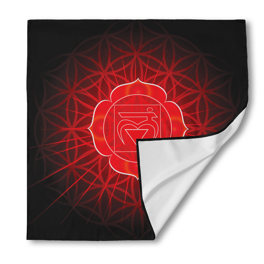 Muladhara Chakra Spiritual Print Silk Bandana