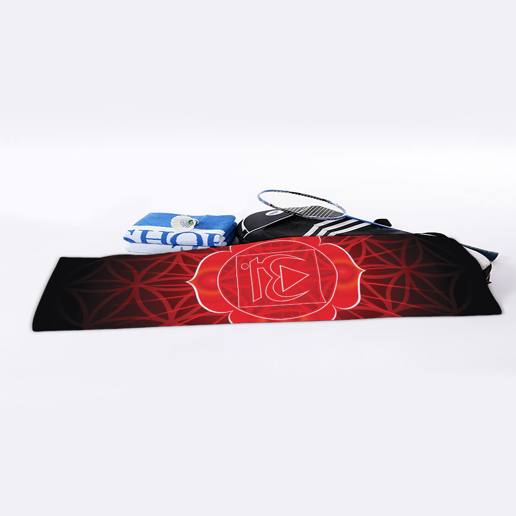 Muladhara Chakra Spiritual Print Sports Towel