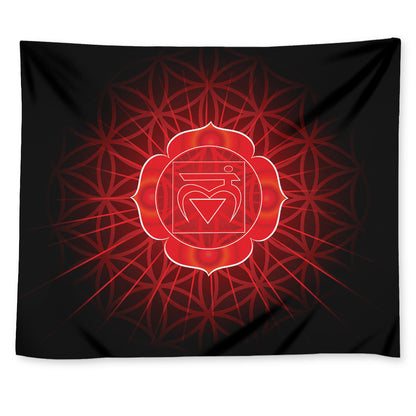 Muladhara Chakra Spiritual Print Tapestry