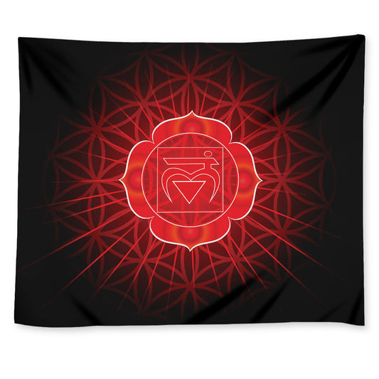 Muladhara Chakra Spiritual Print Tapestry
