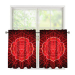 Muladhara Chakra Spiritual Print Tier Curtains