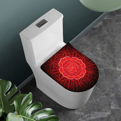 Muladhara Chakra Spiritual Print Toilet Lid Cover